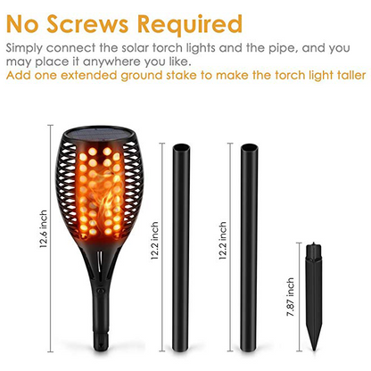 LED Solar Path Torch Light